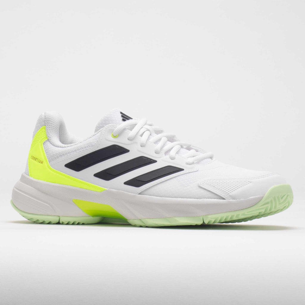 adidas CourtJam Control 3 Men's  White/Core Black/Lucid Lemon